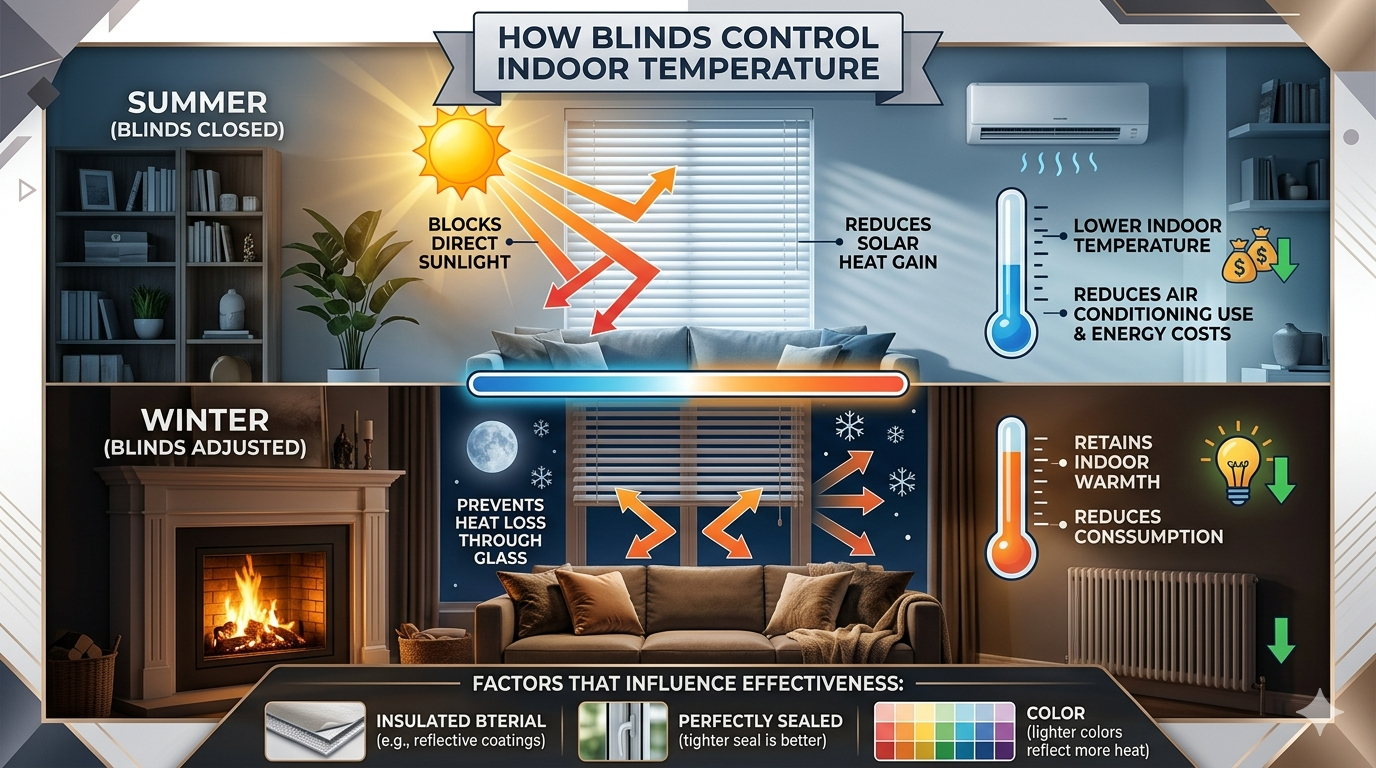 How Blinds Control Indoor Temperatur