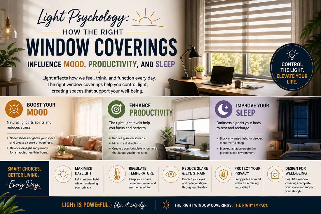 Light Psychology: How the Right Window Coverings Influence Mood, Productivity, and Sleep